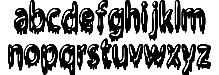 Gloop Font LOWERCASE
