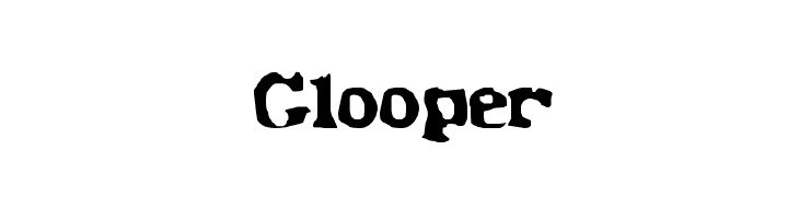 Glooper  フリーフォントのダウンロード