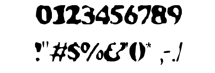 Glooper Font OTHER CHARS
