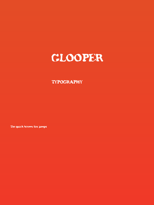 Glooper Poster