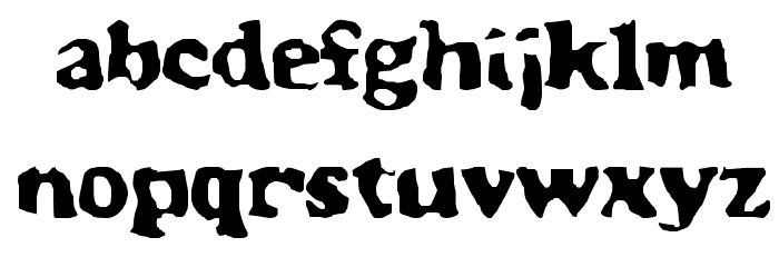 Glooper Font LOWERCASE