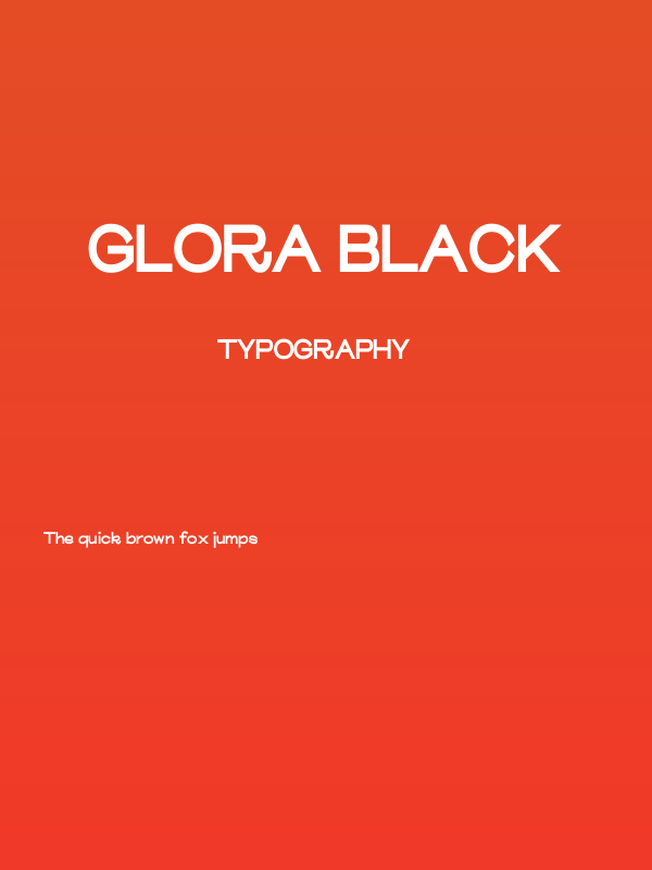 Glora Black Poster