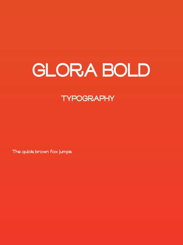 Glora Bold Poster