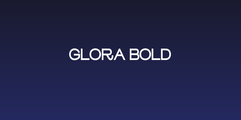 Glora Bold Social Header
