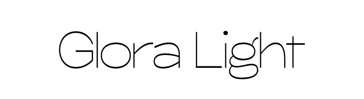 Glora Light  font caratteri gratis