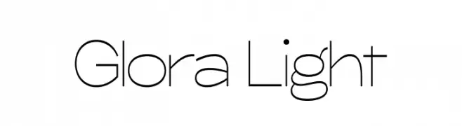 Glora Light  Descarca Fonturi Gratis