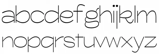 Glora Light خط أحرف صغيرة