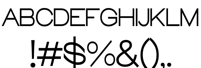 Glora Medium Font OTHER CHARS