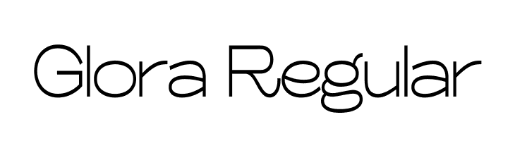Glora Regular  Free Fonts Download