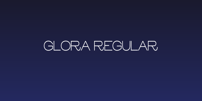 Glora Regular Social Header