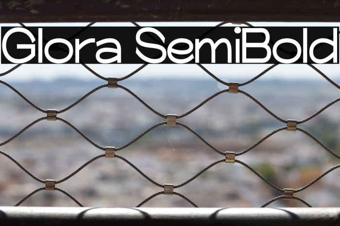 Glora SemiBold Example 3
