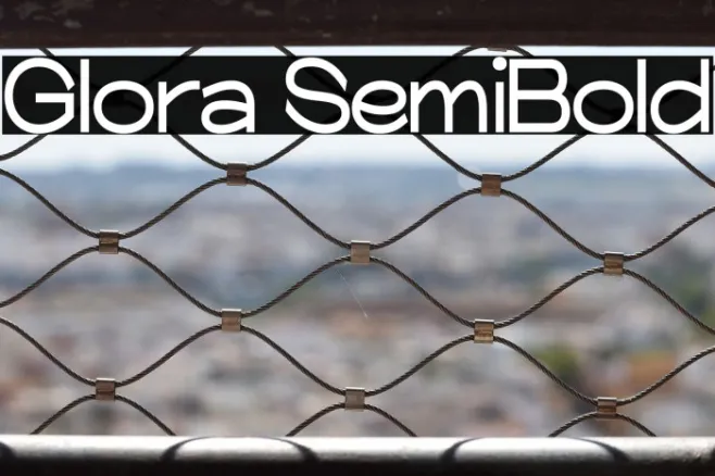 Glora SemiBold Example 3