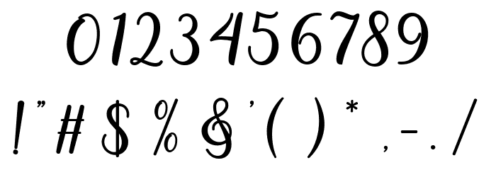 Gloretha Font OTHER CHARS
