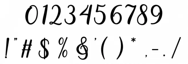 Gloretha Font OTHER CHARS