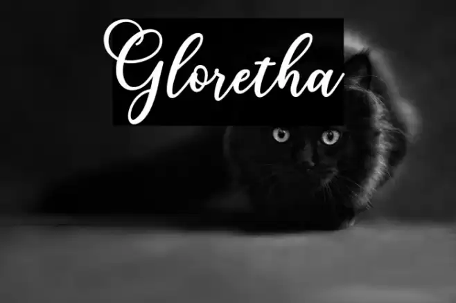 Gloretha Font examples