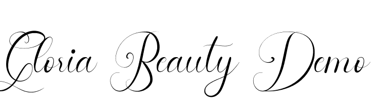 Gloria Beauty Demo  नि: शुल्क फ़ॉन्ट्स डाउनलोड