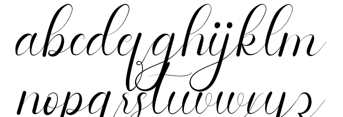 Gloria Beauty Demo Font LOWERCASE