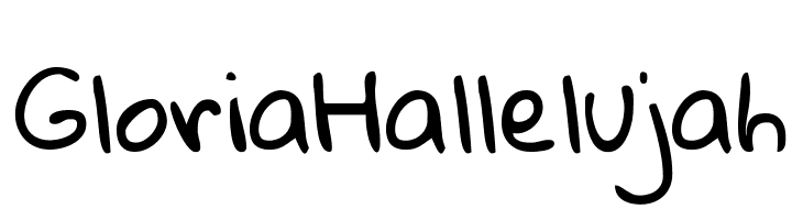 Gloria Hallelujah  font caratteri gratis