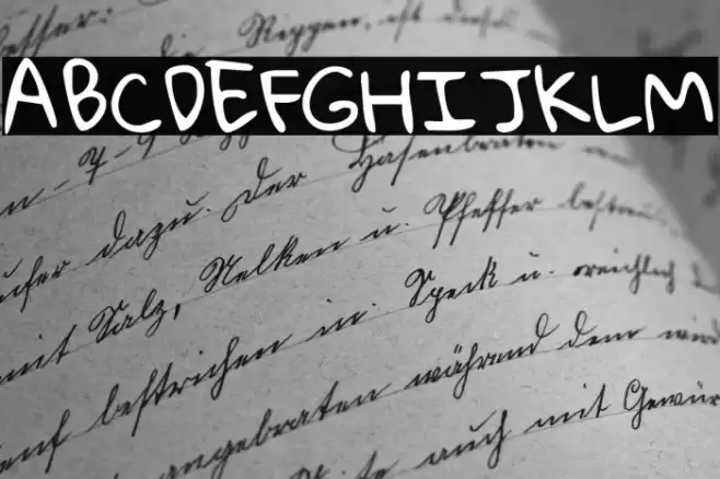 Gloria Hallelujah Font examples