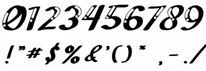 Gloria Highlight Font OTHER CHARS