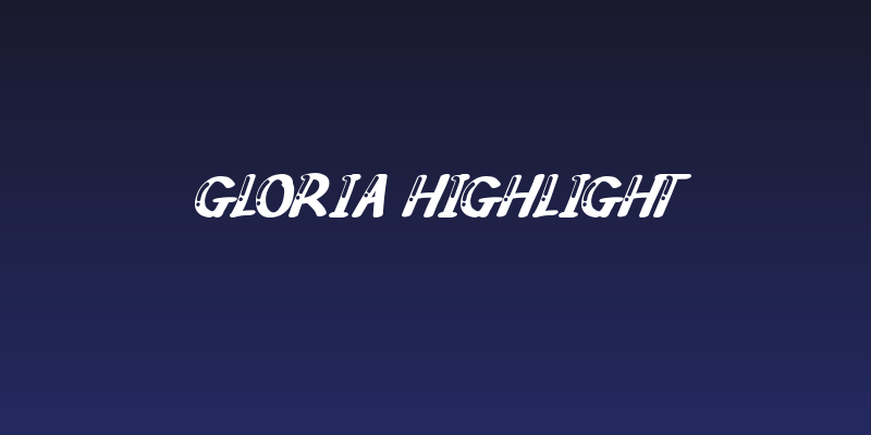 Gloria Highlight Social Header