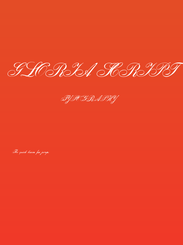 Gloria script Poster