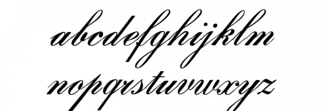 Gloria script Polices MINUSCULES