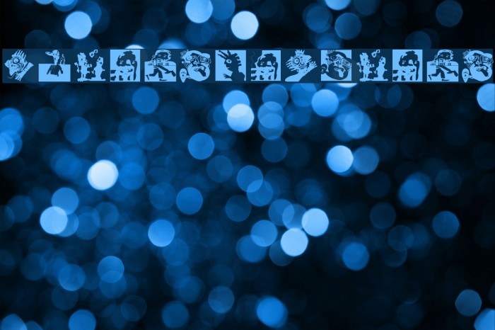 GloriaVectoria Font examples