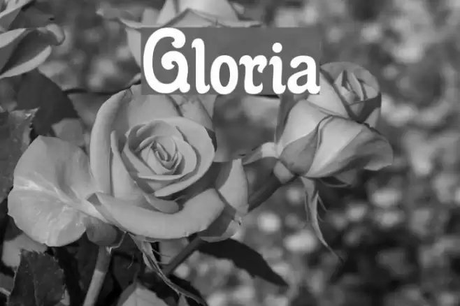 Gloria Font examples
