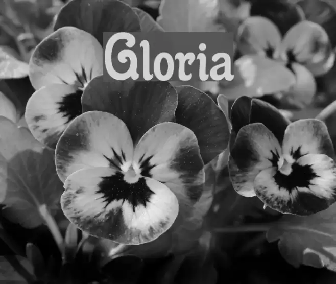 Gloria Font examples