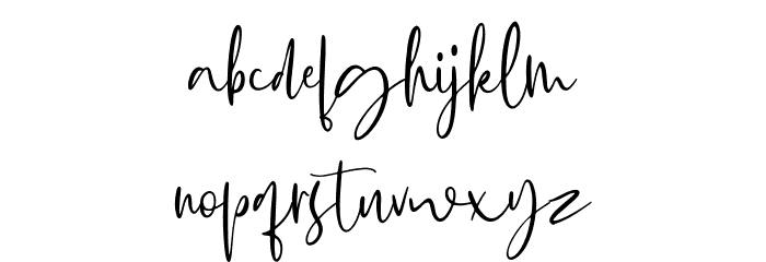 Glorial Font LOWERCASE
