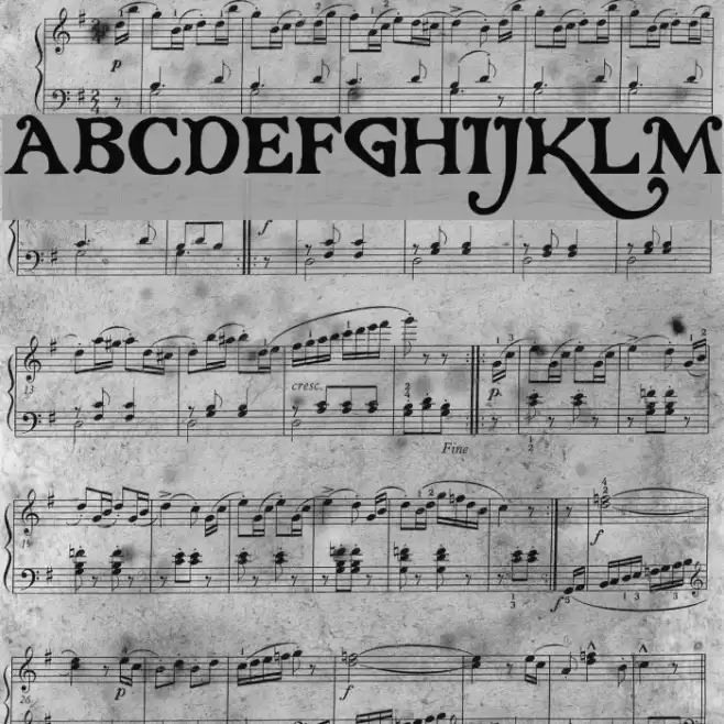 Gloriana Font examples