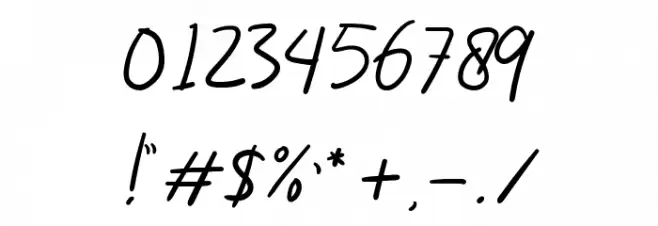 Gloriant Font OTHER CHARS