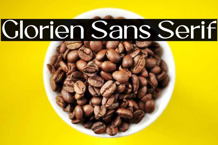 Glorien Sans Serif Example 2