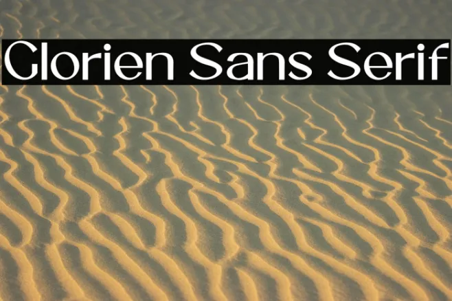 Glorien Sans Serif Example 3