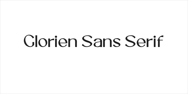 Glorien Sans Serif Logo