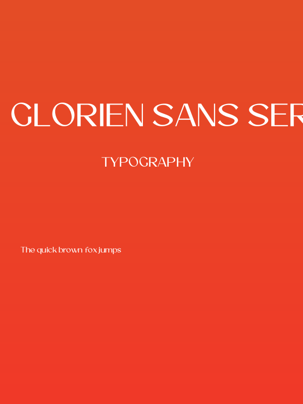 Glorien Sans Serif Poster