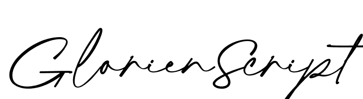 Glorien Script  フリーフォントのダウンロード