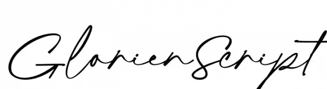 Glorien Script  नि: शुल्क फ़ॉन्ट्स डाउनलोड