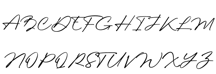 Glorien Script Polices MAJUSCULES