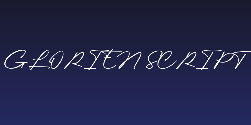 Glorien Script Social Header