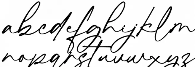 Glorien Script Caratteri MINUSCOLO
