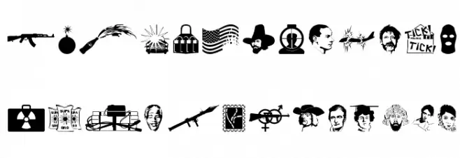 Glorifying Terrorism Schriftart Groß