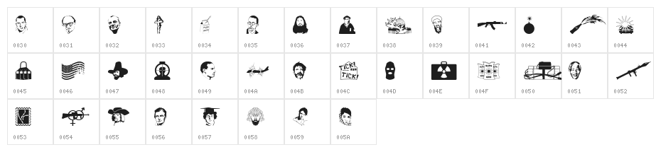 Glorifying Terrorism Character Map