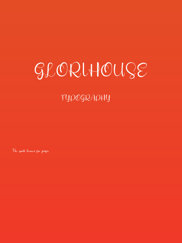 Glorihouse Poster