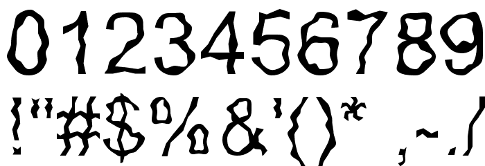 Glorija and theSmiths Font OTHER CHARS