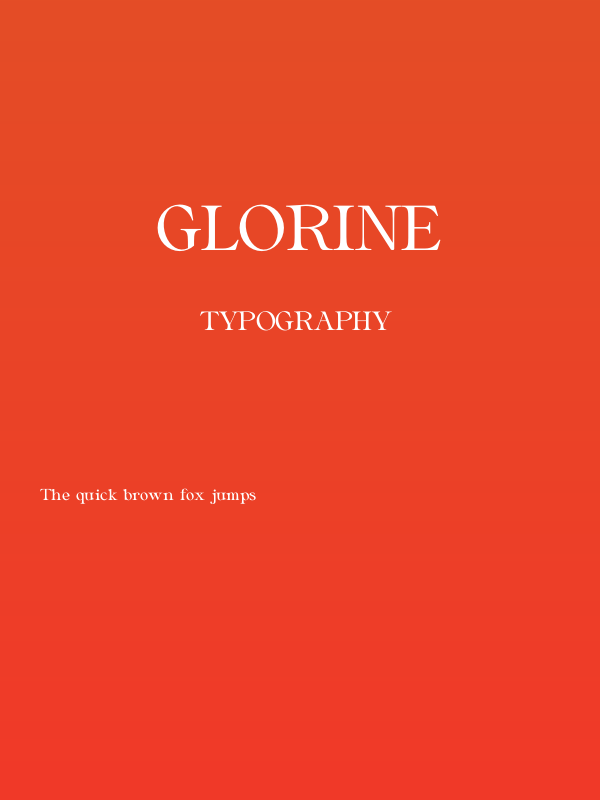 Glorine Poster