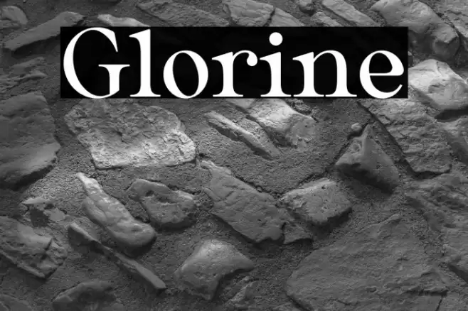 Glorine Font examples