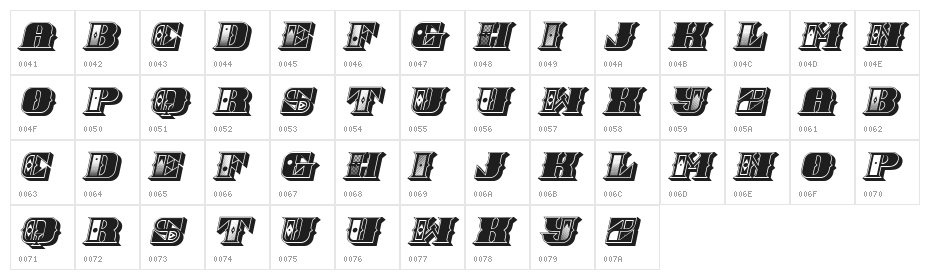 Glorious 3D Regular Character Map