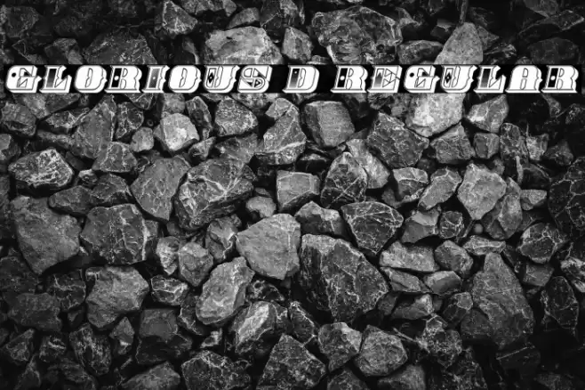 Glorious 3D Regular Font examples